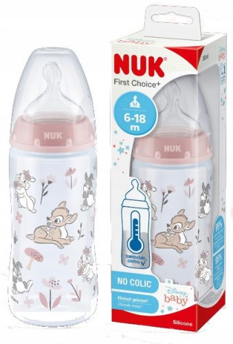 BAMBI NUK Boca FC+ Disney 300ml, Silikonska Duda 6-18m