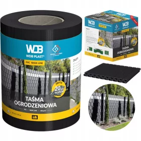 WDB PLAST traka za ogradu 62.050.9005 0,19 x 35 m crna