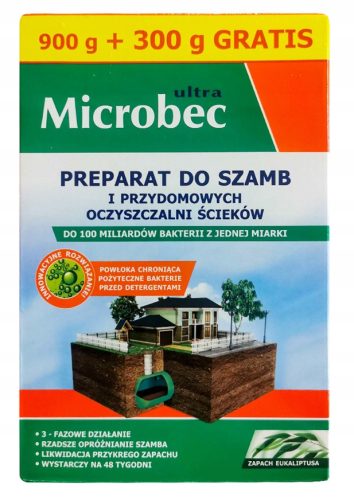 Bakterijski preparat za septičke jame Microbec Ultra 1,2 kg