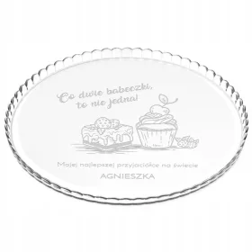 Patera za kolače s gravurom za posebne prigode