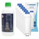 5x Wessper AquaLunga WES039 filter uložak 1 kom + Delonghi Ecodecalk DLSC500 sredstvo za uklanjanje kamenca 500 ml