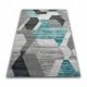  Sivi tepih 190x280 tirkizno soft moderno