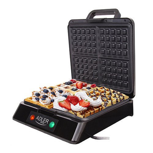 Adler AD3036 Gofrownica za 4 vafla 1500 W srebrno/siva