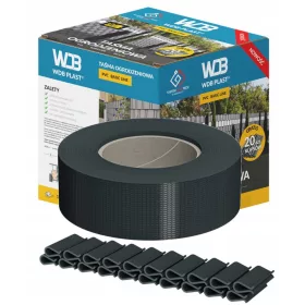 WDB Plast Basic Line traka za ogradu 47,5 mm x 35 m antracit