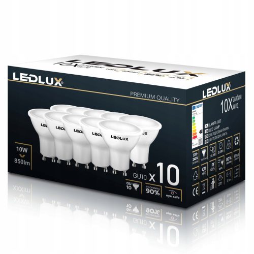  10x GU10 LED žarulja 10W = 85W NETREPTJUĆA 4000K