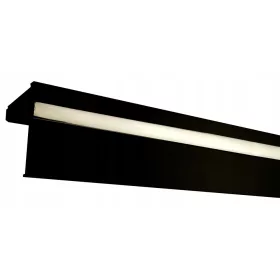 PVC stropna letvica II, aluminijski pokrov, 8 cm, 190 cm