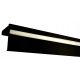 PVC stropna letvica II, aluminijski pokrov, 8 cm, 190 cm