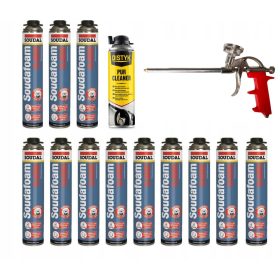   12× Soudal Soudafoam Classic montažna pjena 750 ml + 2 ostala proizvoda