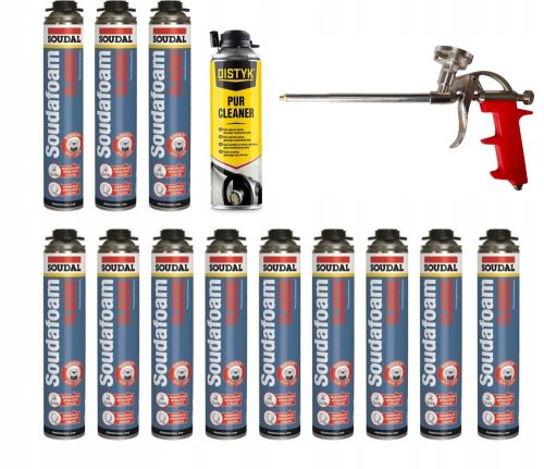 12× Soudal Soudafoam Classic montažna pjena 750 ml + 2 ostala proizvoda