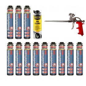 12× Soudal montažna pjena 870 ml + 2 ostala proizvoda