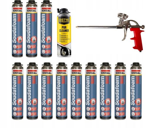 12× Soudal montažna pjena 870 ml + 2 ostala proizvoda