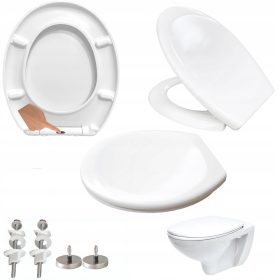 WC Daska Perfecto Oval, Bijeli Duroplast s Mekim Zatvaranjem