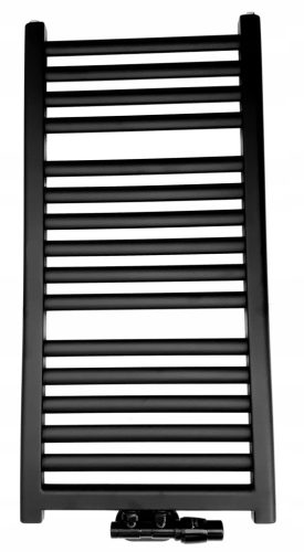 Grzejnik za kupaonicu ELBA crni 446W 910 x 440 mm s ljestvama