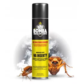   Sredstvo protiv insekata - Dimna bomba protiv žohara, moljaca, muha, pauka, buha, stjenica, srebrnih ribica Strong 0,26 kg 250 ml