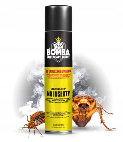 Sredstvo protiv insekata - Dimna bomba protiv žohara, moljaca, muha, pauka, buha, stjenica, srebrnih ribica Strong 0,26 kg 250 ml
