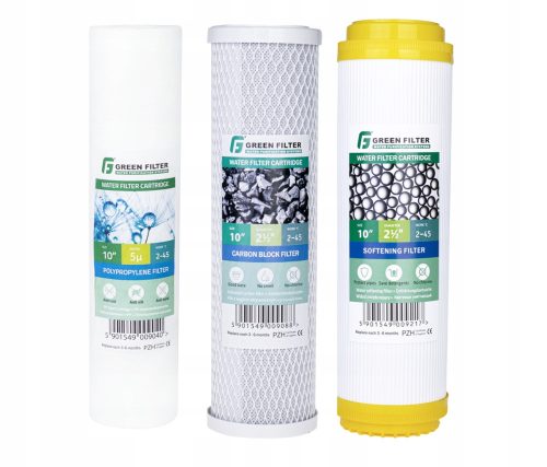 Green Filter Filter ULOŽCI ZA 3 STUPNJA FILTER VODE CIJELA KUĆA 10'' 0 l