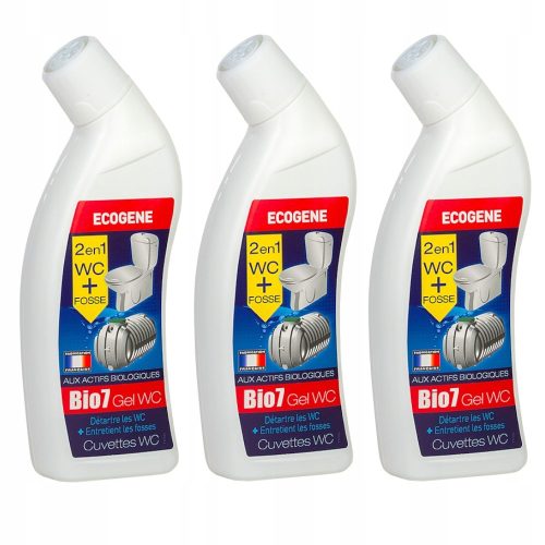 Bio7 Sredstvo za WC gel protiv kamenca i plijesni 3x 750ml