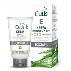   CUTIS CBD E - Krem za Ekcem i Atopijski Dermatitis s 17% Konopljinog Ulja