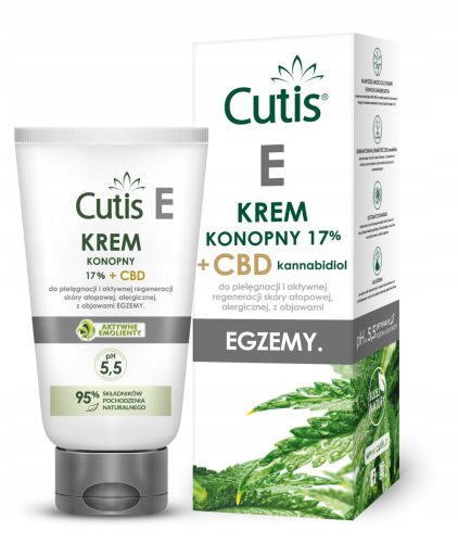 CUTIS CBD E - Krem za Ekcem i Atopijski Dermatitis s 17% Konopljinog Ulja