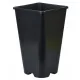 Posuda za cvijeće Edoniczki.pl 14 cm x 14 x 23 cm promjer 14 cm plastična crna
