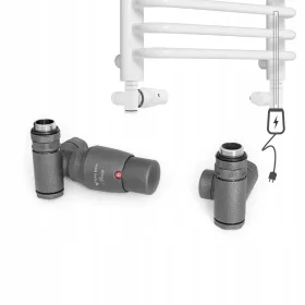   Kutni termostatski set Vario-Term INTEGRA IGS0202CFK - Grafitno-Crna-Mat