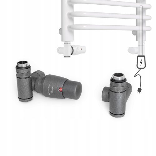Kutni termostatski set Vario-Term INTEGRA IGS0202CFK - Grafitno-Crna-Mat
