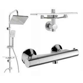   Invena Nyks nadgradni tuš set + Invena Slim kromirana slavina za tuš