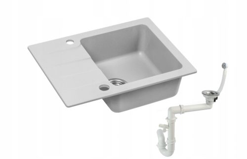 Moderan Granitni Sudoper Bari S Popielim Nijansama 58x43 cm + Sifon