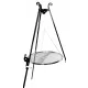 Metalni vrtni kamin - Tronožni roštilj Nikmet, inox rešetka, 80 cm