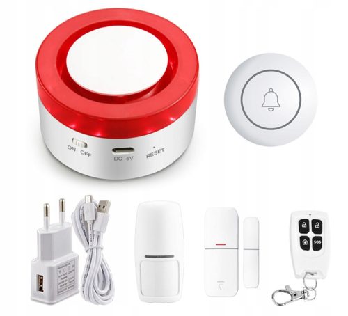 BEŽIČNA WIFI CENTRALA ALARMA SA SIRENOM I APLIKACIJAMA TUYA, GOOGLE I ALEXA