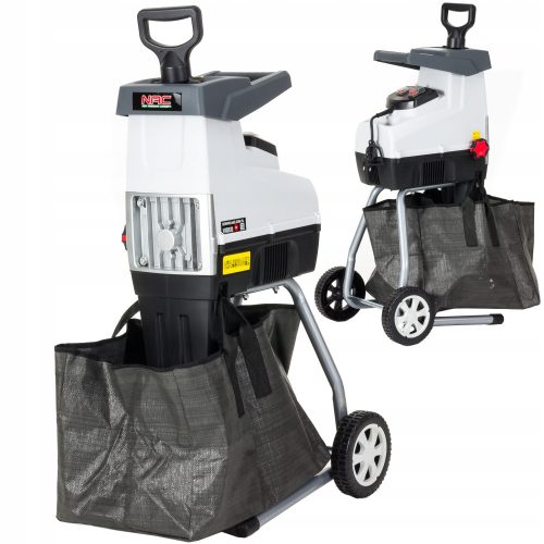 Drobilica granja NAC SHE280S-BAG-G 2800W za mljevenje do 44 mm + 60 l vreća + kotači