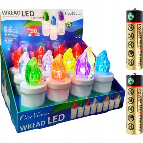  ELEKTRIČNI ULOŽAK ZA GRANE, set od 12 kom R6 LED ULOŽCI NA BATERIJE ZA GRANE