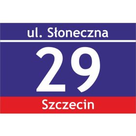 B&B kućni broj 60 x 40 cm