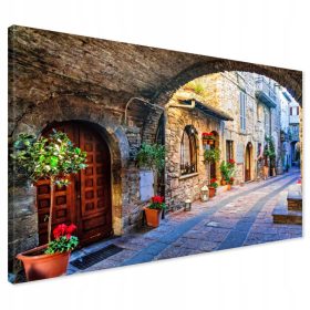   Moderni ulični pejzaž Italije na platnu za zid, dimenzija 120x80 cm