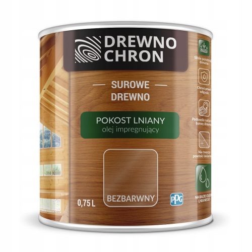 Impregnacija za drvo Drewnochron Bezbojni laneni lak 750 ml