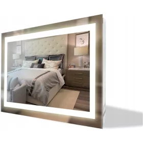  Ogledalo Elegantno zidno pravokutno ogledalo 1200 x 700 mm