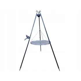    Tripod Garden Grill 185 cm rešetka od nehrđajućeg čelika 60 podesivi kolut