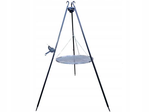  Tripod Garden Grill 185 cm rešetka od nehrđajućeg čelika 60 podesivi kolut