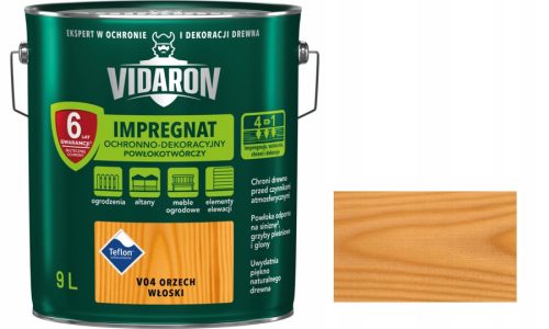 Vidaron V04 impregnacija za drvo orah 9 l