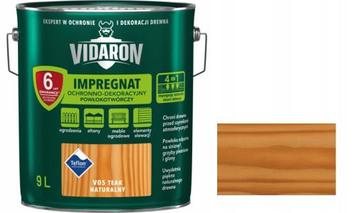 VIDARON Impregnacija s filmom, prirodni tik, 9 l