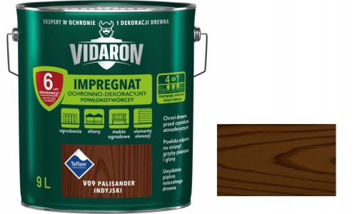 Vidaron V09 impregnacija za drvo Indijski palisander 9 l
