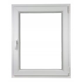 PVC Prozor 50 X 90 Bijeli s Ručkom na Desno