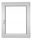PROZOR OD PVC 50 X 70 / 500 X 700 RU/P BIJELI 24H