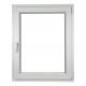 PROZOR OD PVC 50 X 70 / 500 X 700 RU/P BIJELI 24H