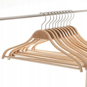   Viseći drveni laminirani vješalica za odjeću 6 komada - nijanse smeđe