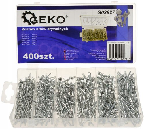 Set slijepih zakovica GEKO G02927