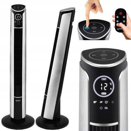 Yoer Verto stupni ventilator, crni