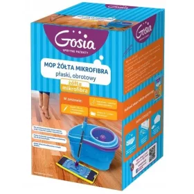 Kanta i centrifuga Gosia Mop žuti set od mikrofibre, 36 cm