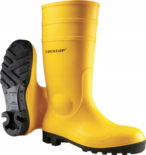 Gumene radne cipele Dunlop Protomastor 142YP, žute - S5 SRA, vel.43