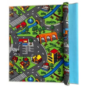 Dječji tepih Seoske Ulice Gradska Farma Automobili 160x200